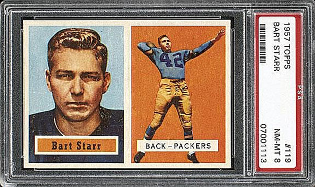 Does this have any value?!  #BartStarr #NFL #Football #NFLFootball #NFLNews #NFLMemes #Sports #XZEmpire #XZSports #History #Old #GreenBayPackers #Packers #Topps #1950s