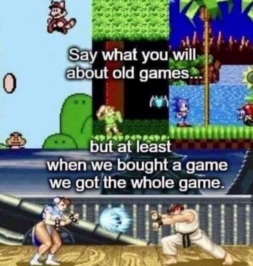Old games were legit #OldGames #Nostalgia #Game #Gaming #GamingMemes #Gamers #VideoGames #XZEmpire #XZGaming #StreetFighter #Mario #Sonic
